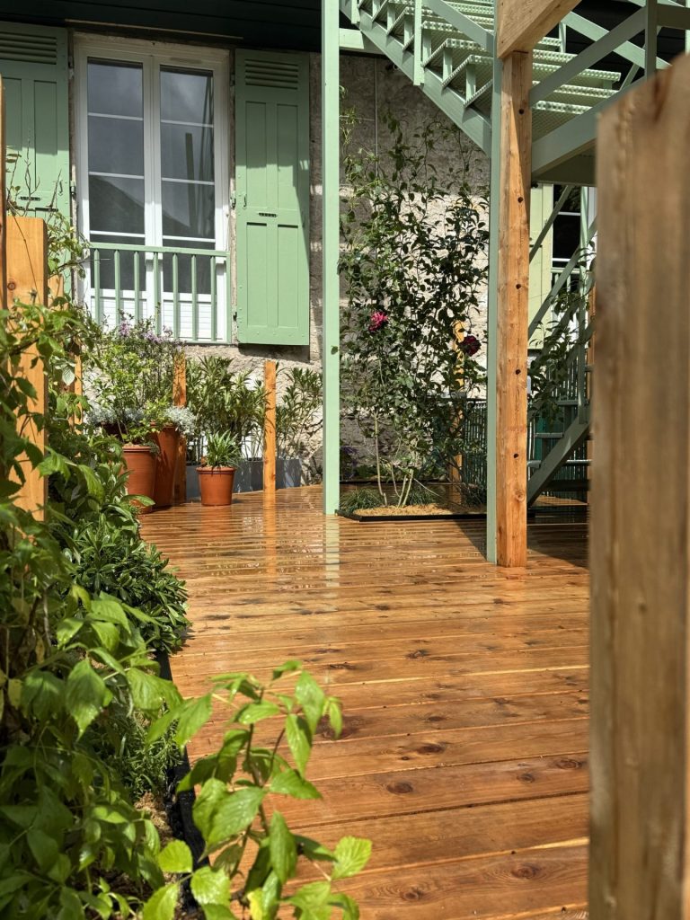 Vue générale de la plantation à Sevrier